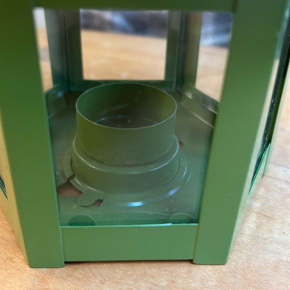 Crate and Barrel green tea light lantern - Picture 2 of 5